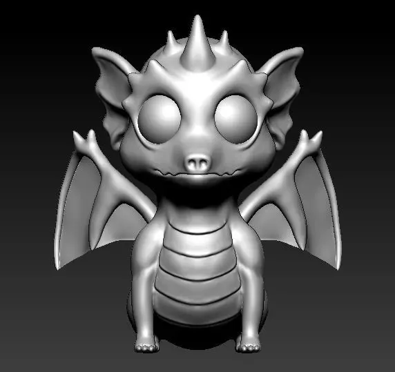 Dragon pendant Cute Baby pendant Dragon hip hop jewlery 3D print model