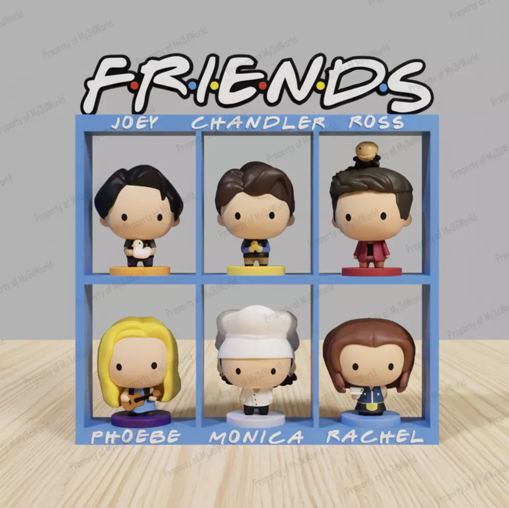 FRIENDS Toys Display Stand 3D Printable File STL and 3MF 3D print model