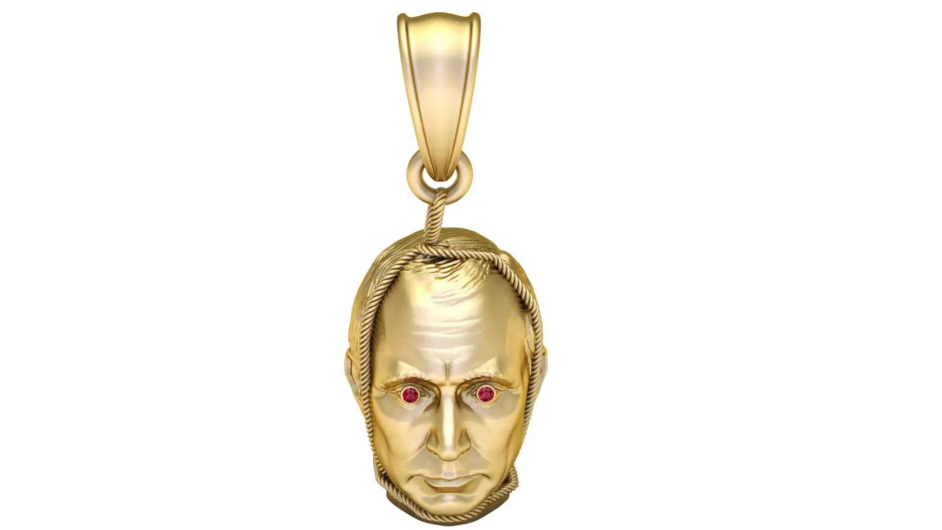 Realistic Portrait Head Pendant 3D 3D print model