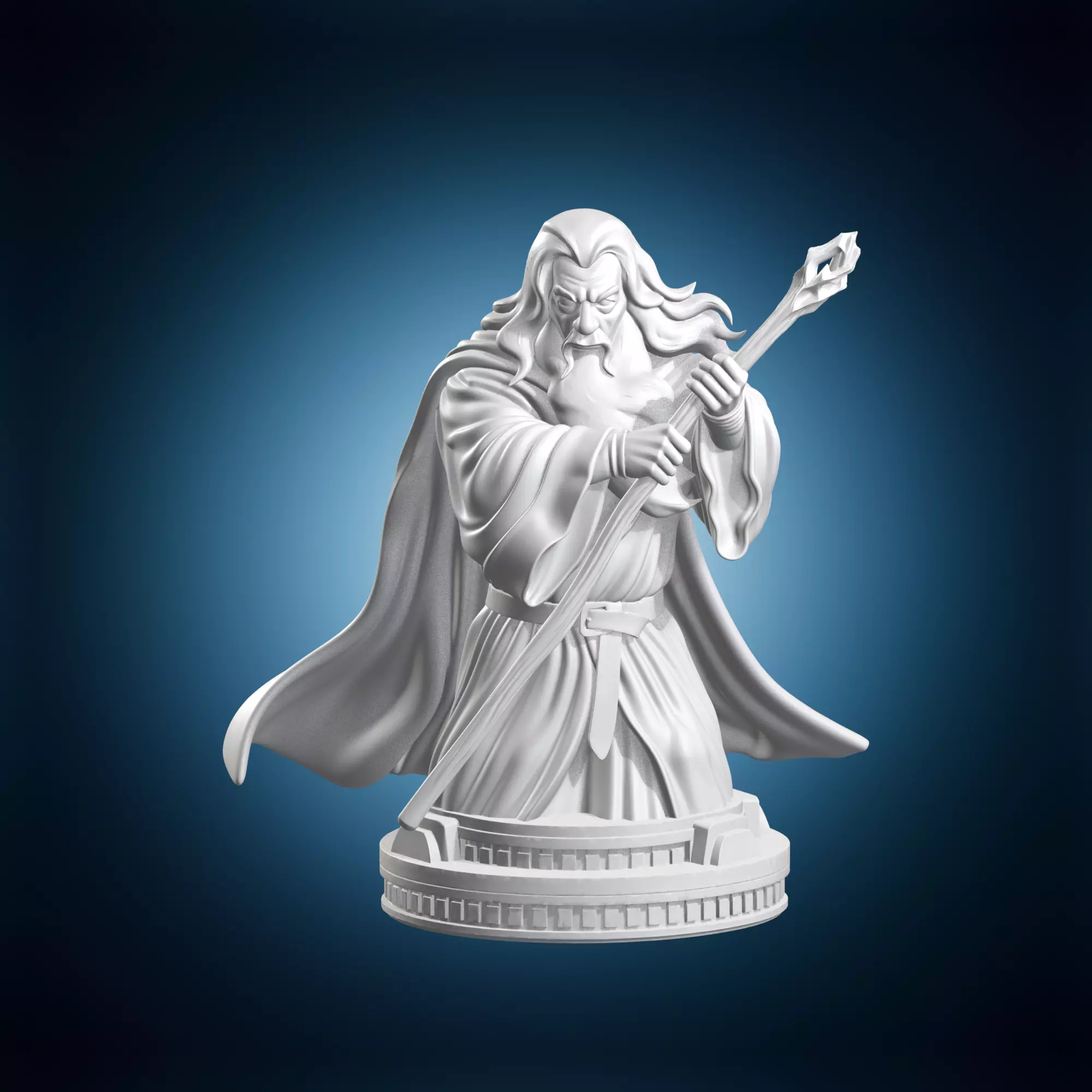 Gandalf The Lord Of The Rings Bust 3D print model