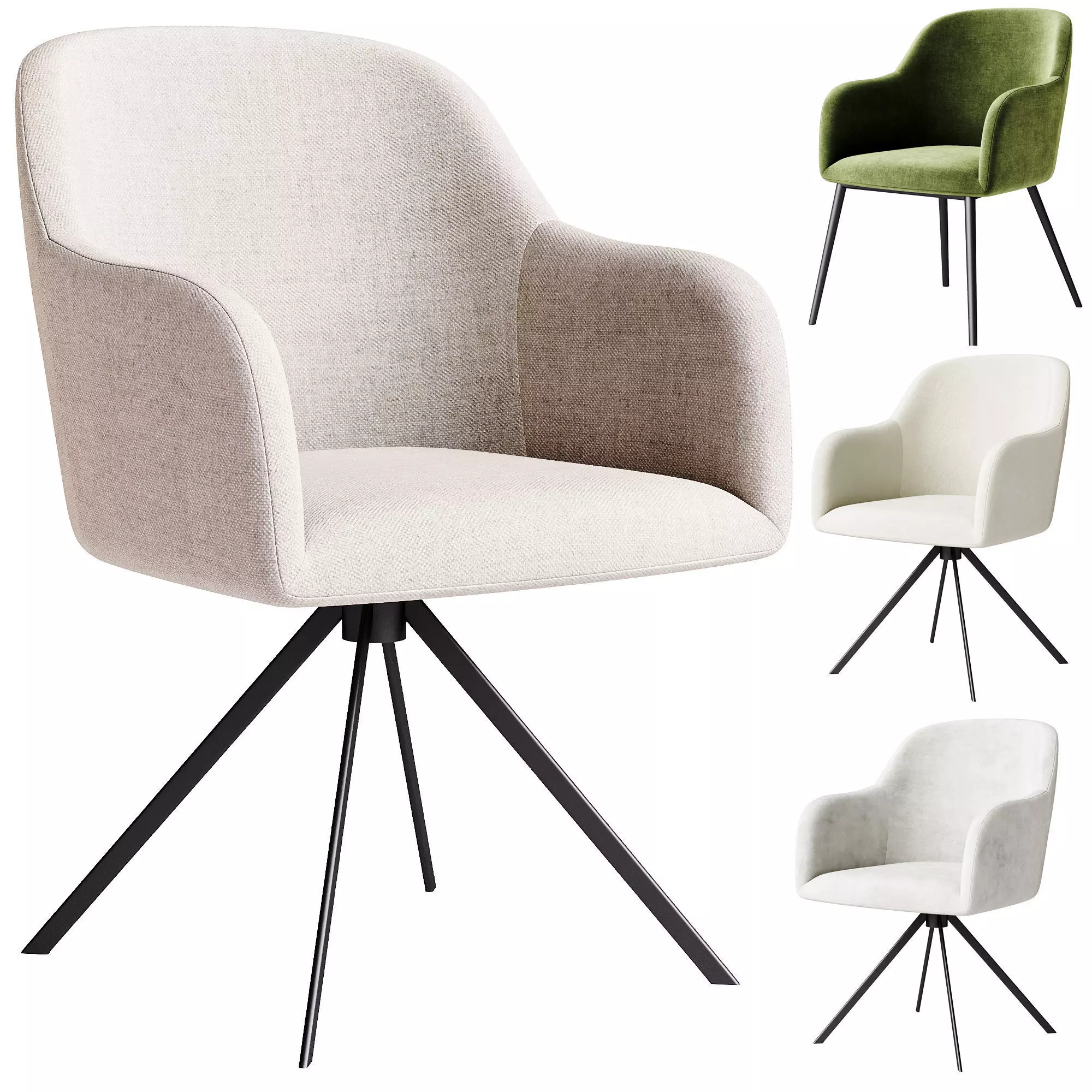 LYS swivel chair 3D model