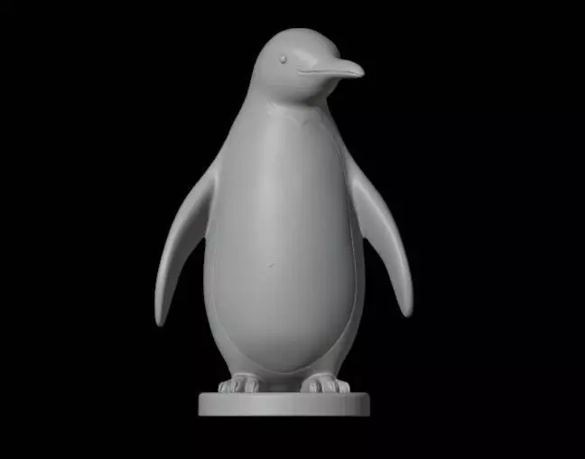 Penguin statue 3D print model