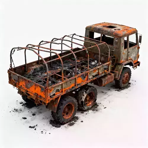 Scorched Military Transport 3D Model