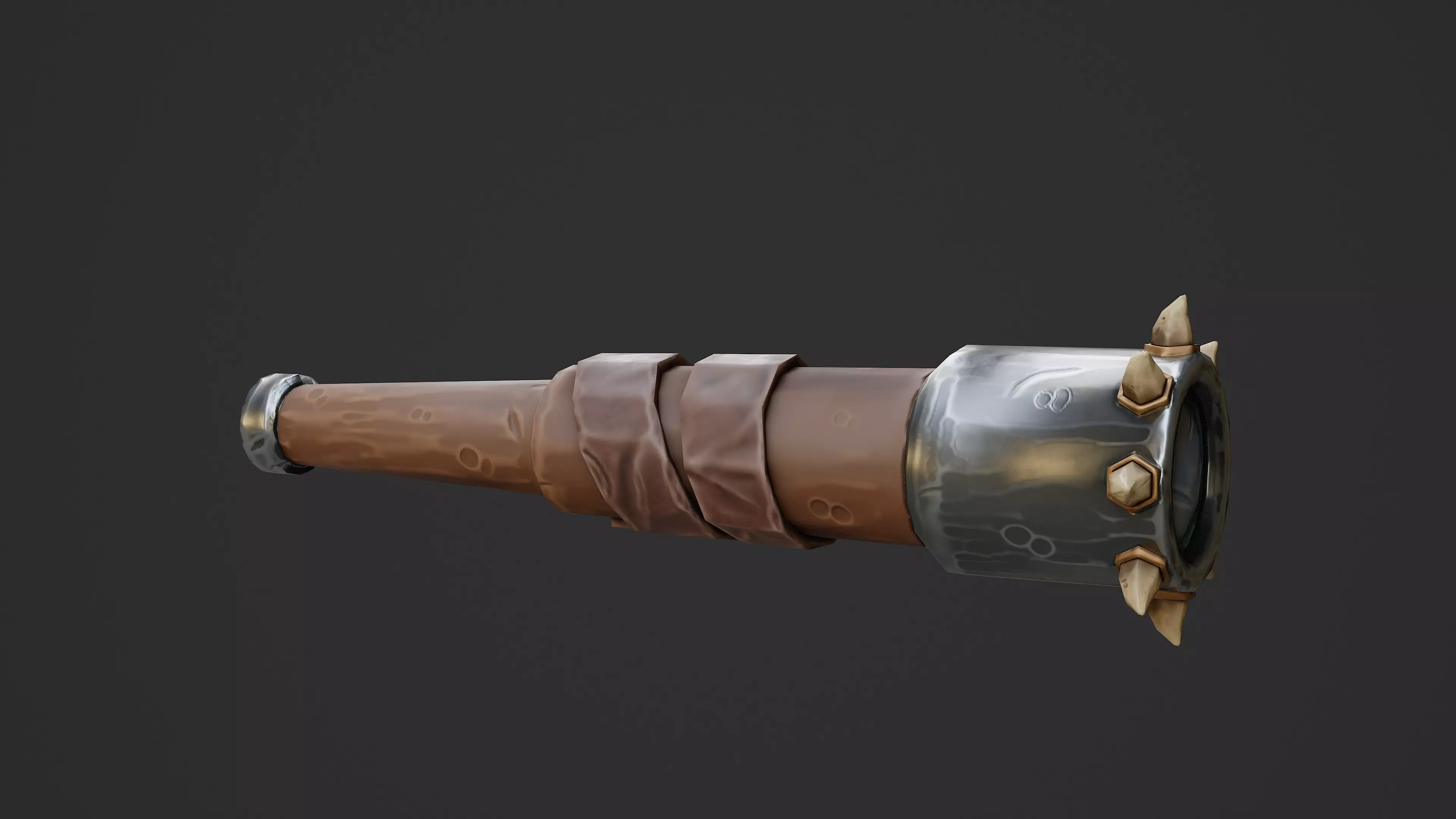 Stylized Spyglass Game Ready Model Low-poly 3D model