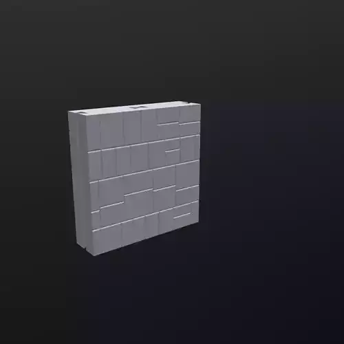 Medieval Stone Wall Tile  Modular Seamless Snap-Fit