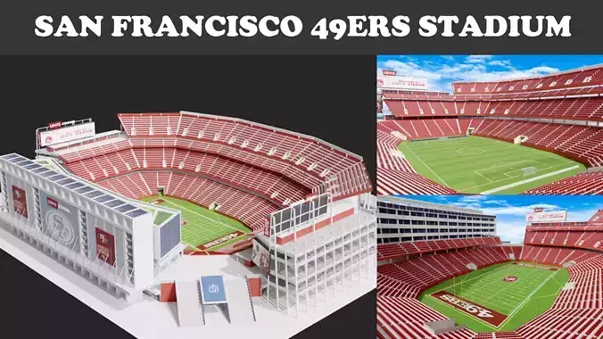 Levis Stadium 3D Model