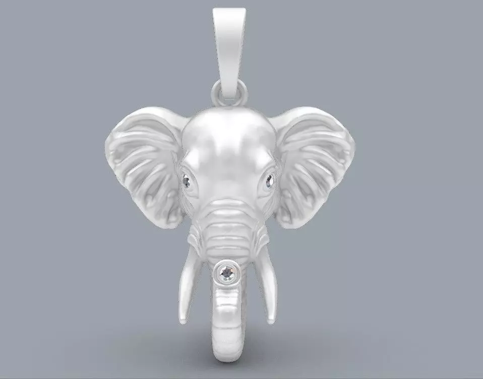 pendant elephant 3D print model