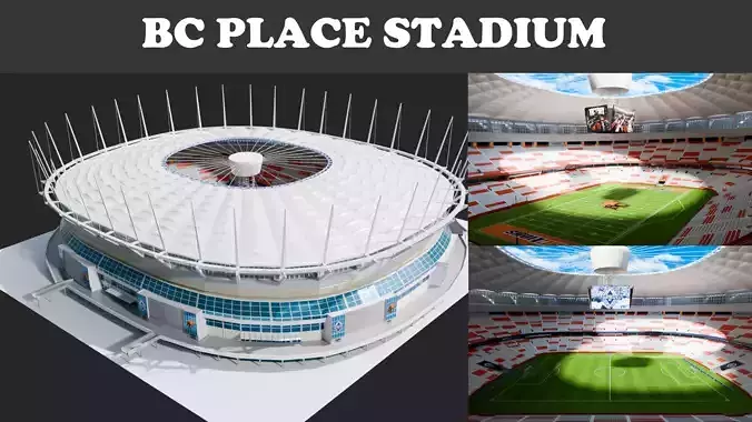 Bc Place Stadium 3D