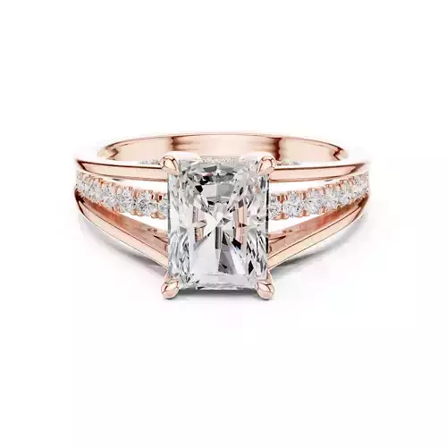 Radiant Solitaire Ring 3dm stl renders animation video 
