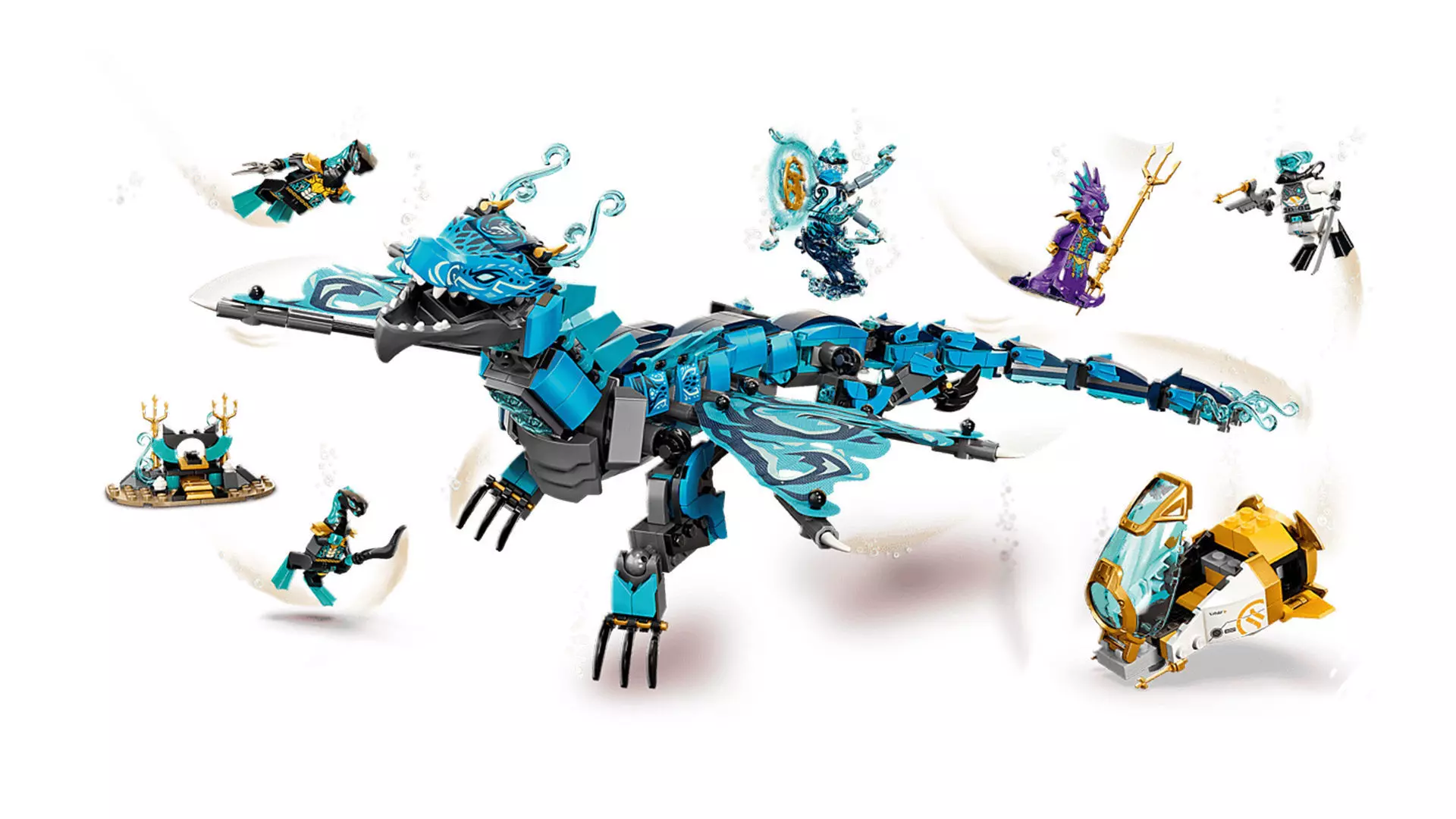TwindBricks3D - 71754 Water Dragon 3D print model