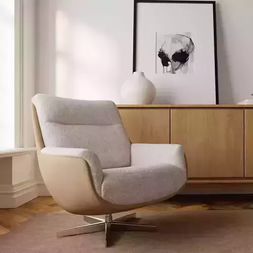 Modern Swivel Lounge Chair