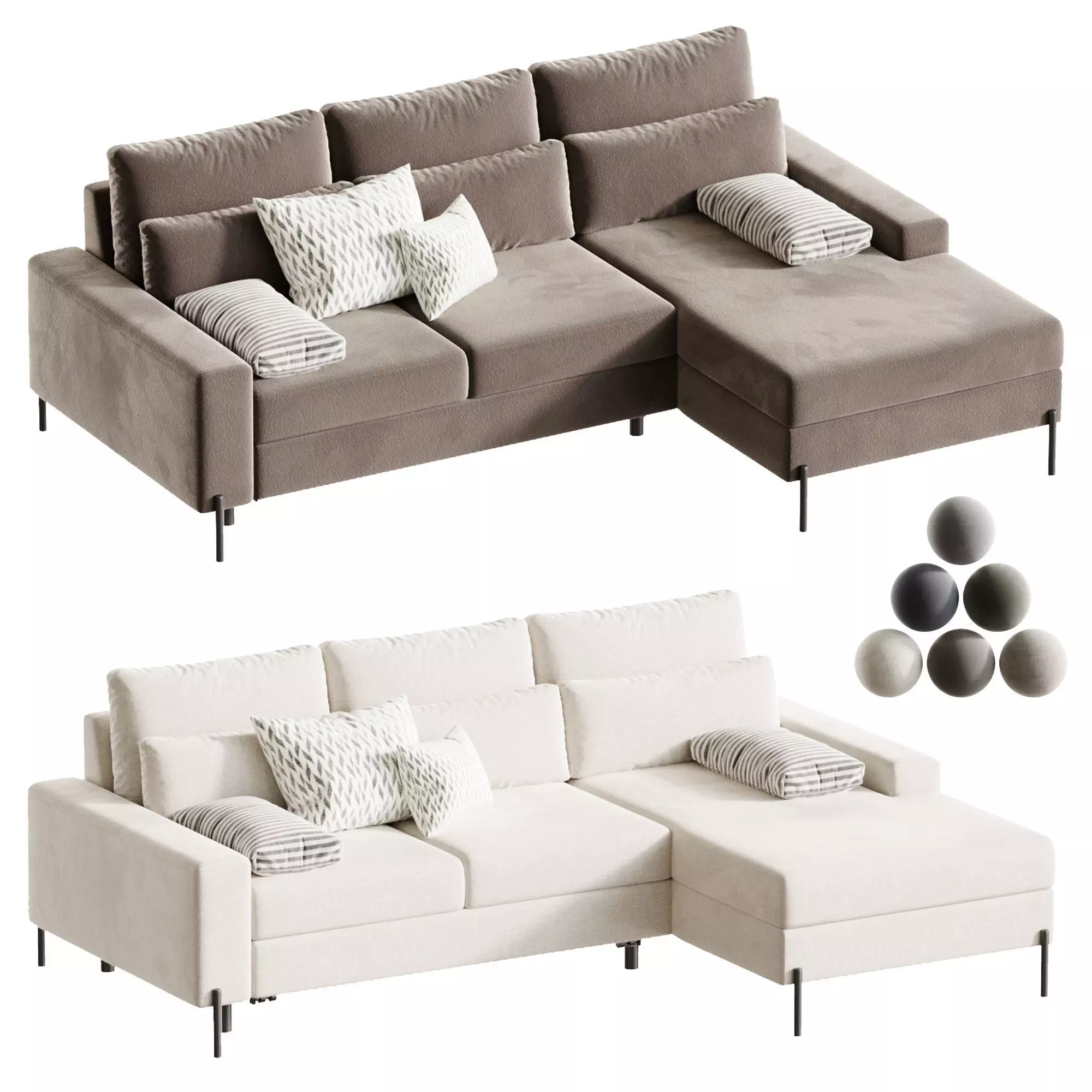 Corner sofa Haring 3D model