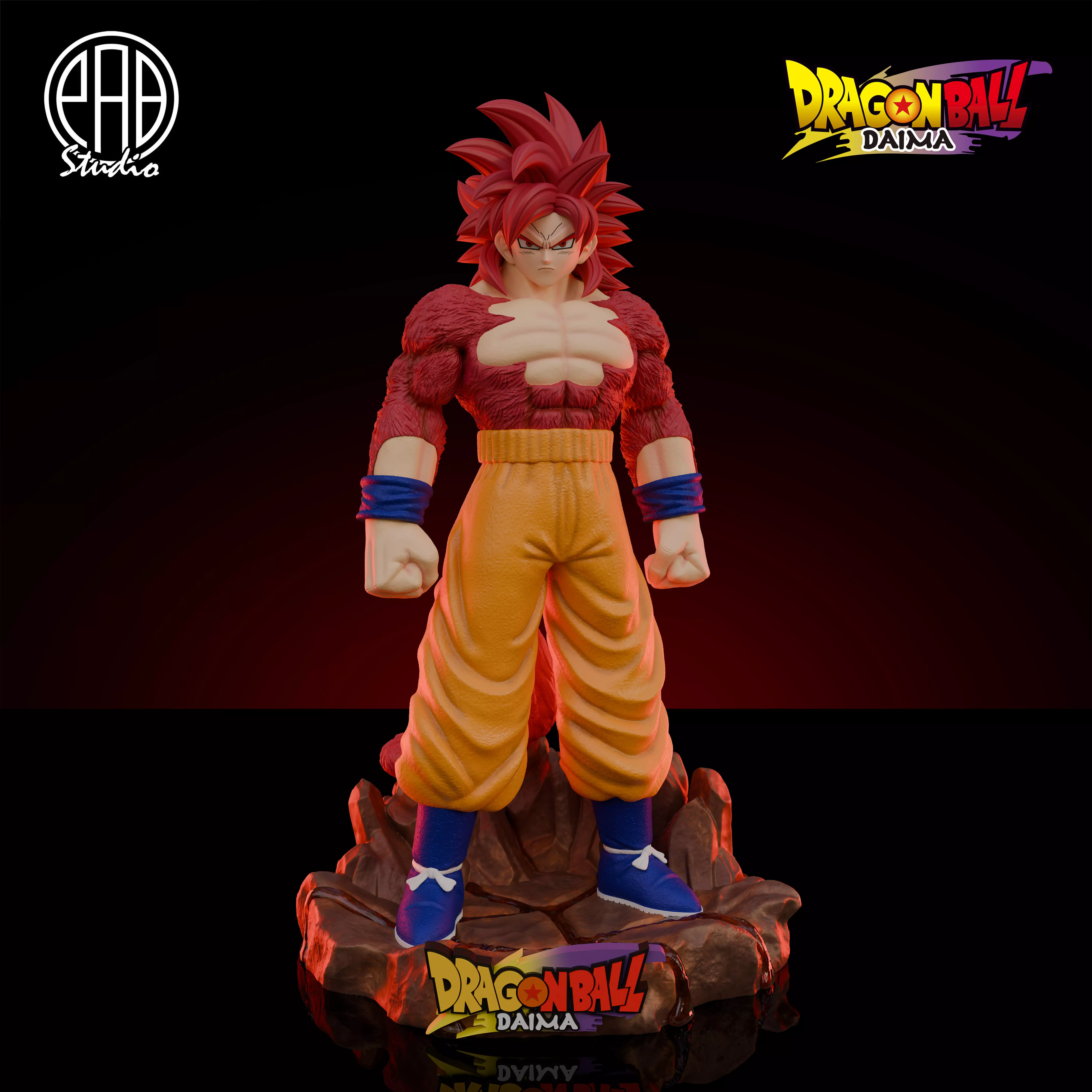 DRAGONBALL DAIMA - SSJ4 GOKU 3D print model