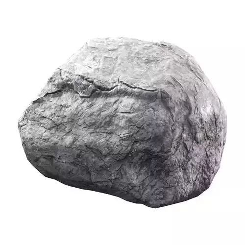Low Poly Rocks Set 10 3D model 2