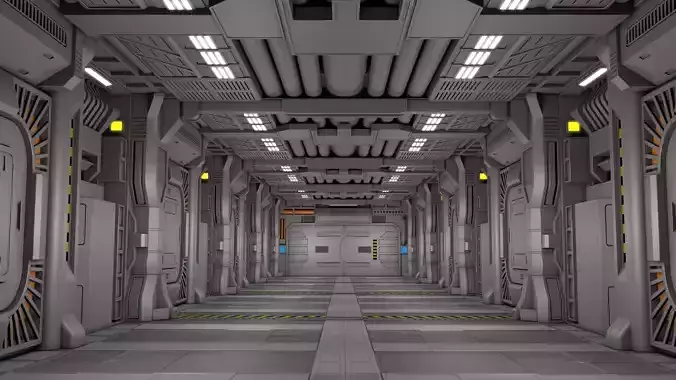SCI FI INTERIOR SCENE 3D model | CGTrader