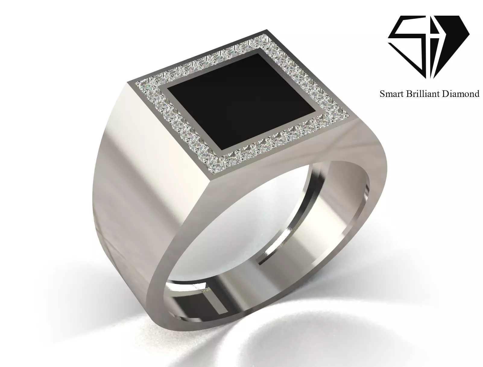 Ready to Cast File for Luxury Mens Ring mr0349 3D print model