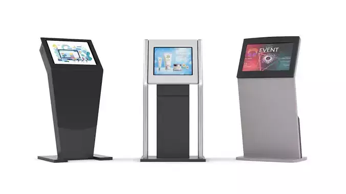 Electronic Kiosk Collection 3D model