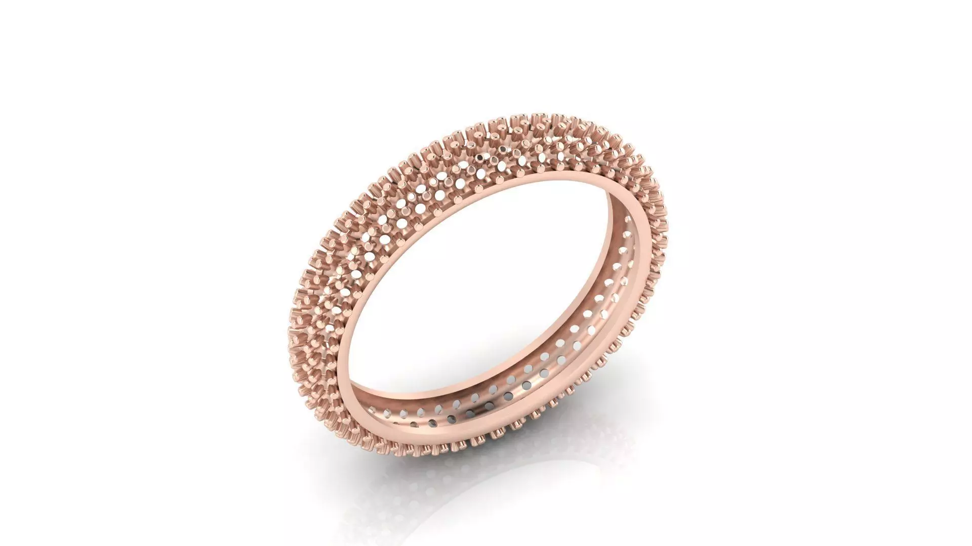 free pave setting eternity jewelry ring Free 3D print model