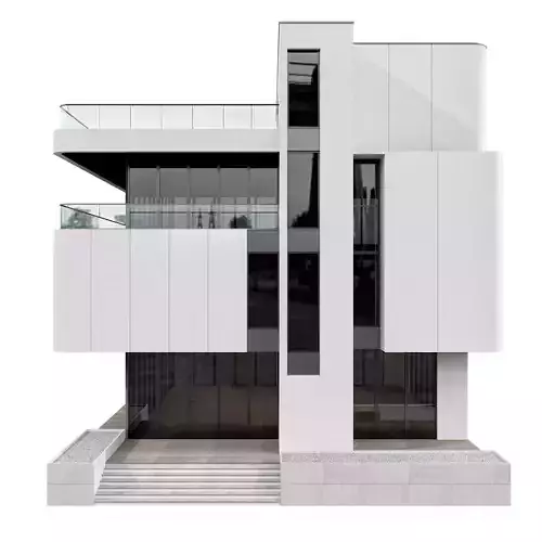 MODERN HOUSE NO46 A 3D model 4