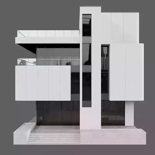 MODERN HOUSE NO46 A 3D model 7