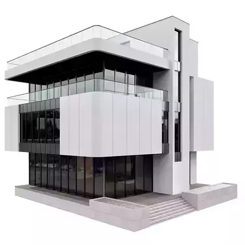 MODERN HOUSE NO46 A 3D model 6