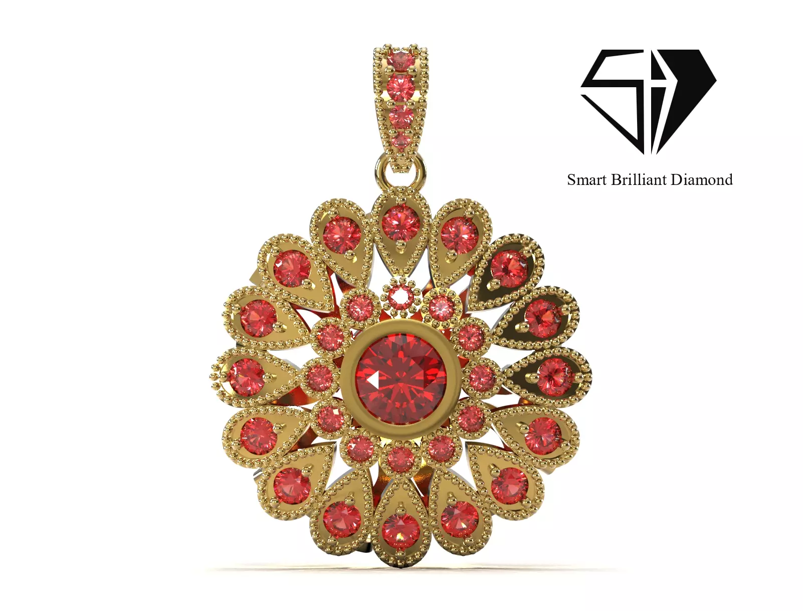 3D Model of Royal Medal CAD pendant model jp0445 3D print model