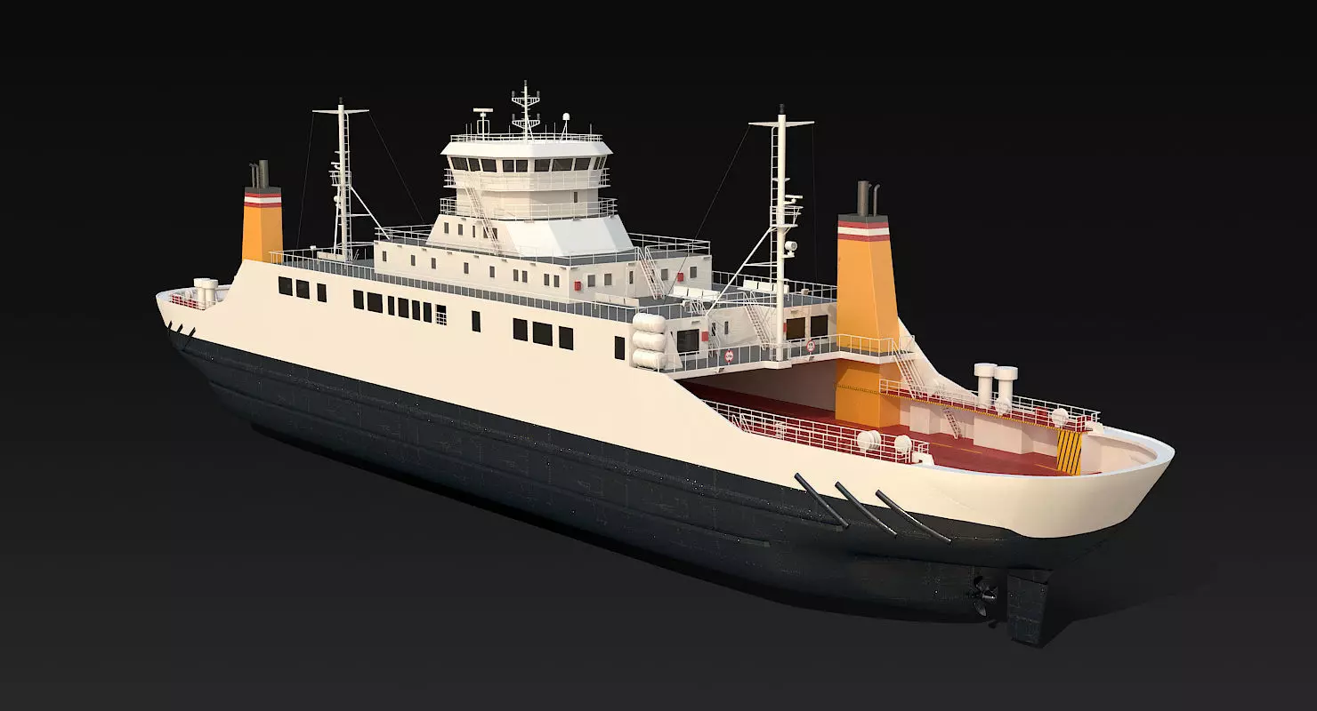 Car Ferry 3D model