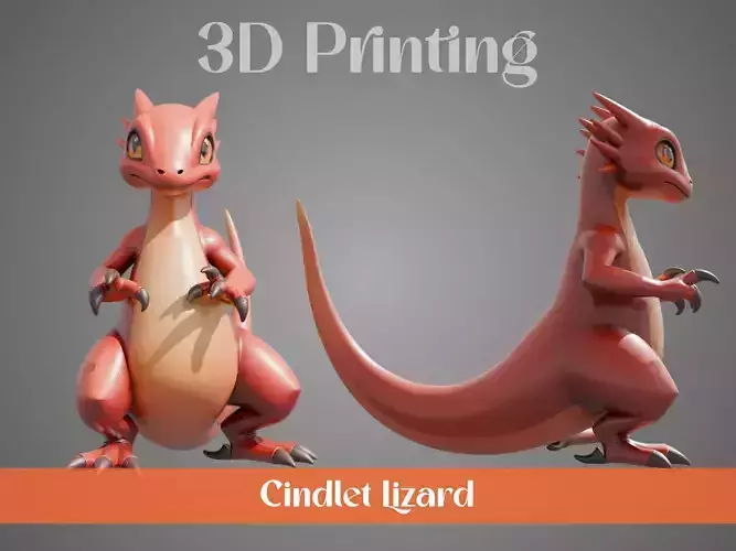 Stylized Flame Lizards - Cindlet