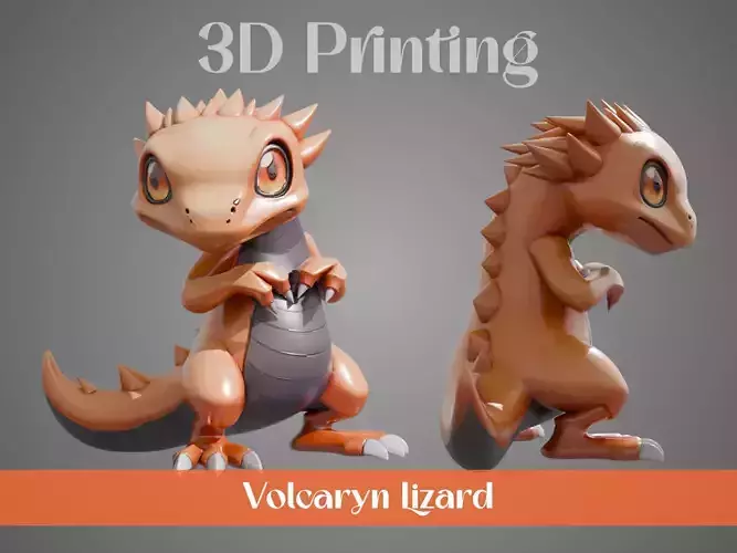 Stylized Flame Lizards - Volcaryn