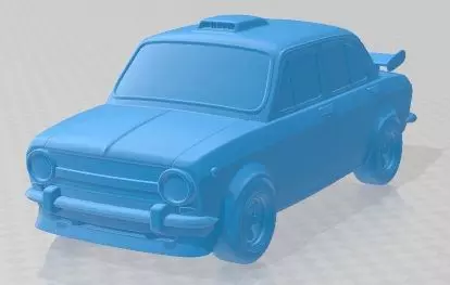 Seat 850 4 Doors Sport Cartoon Tuning Printable Car 3D print model