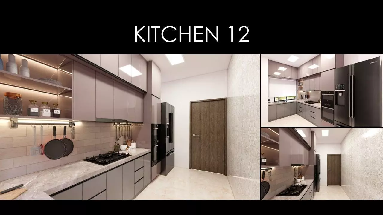 MORDERN KITCHEN 12 INTERIOR Low-poly 3D model