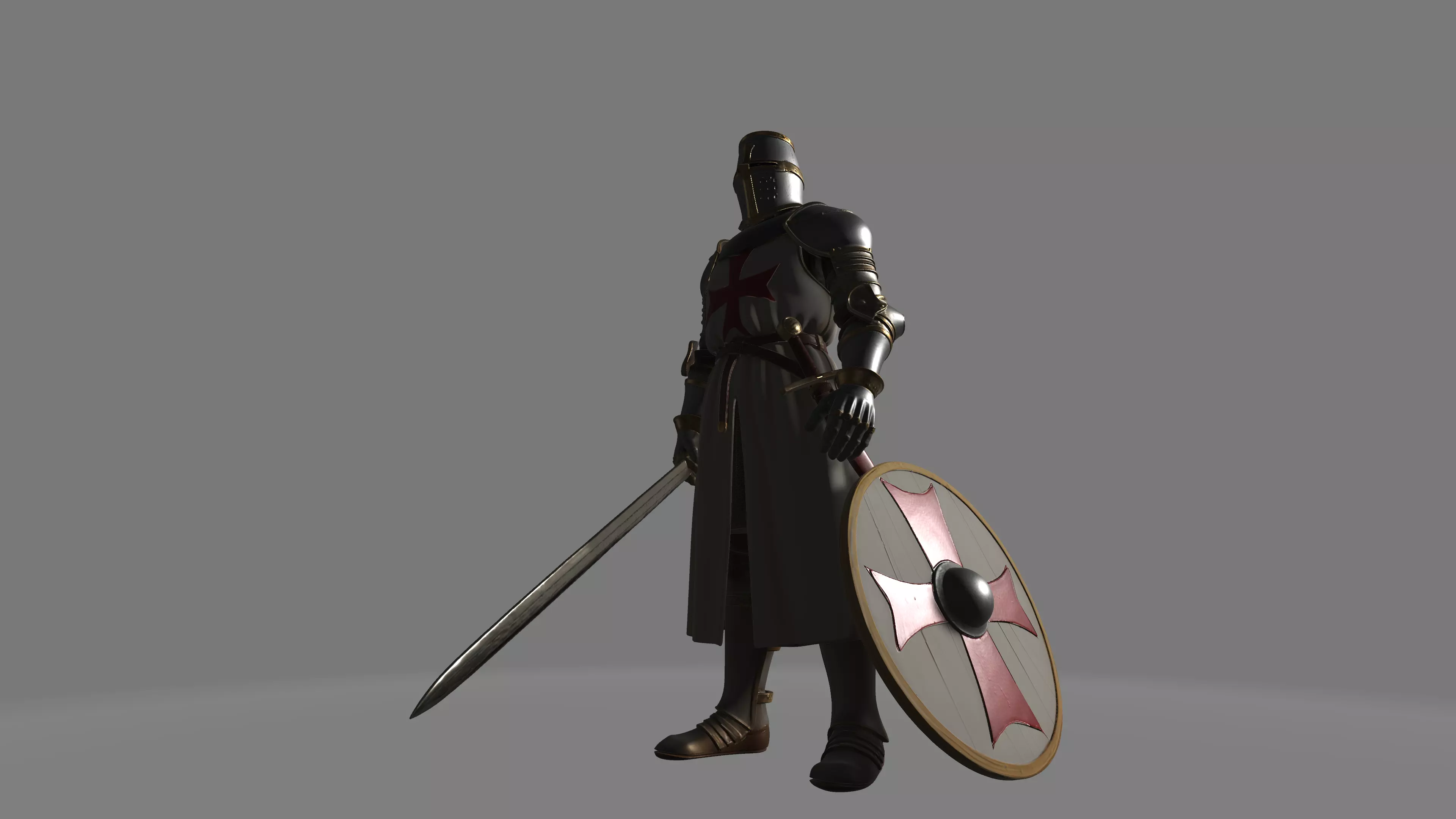 The Crusaders Low-poly 3D model