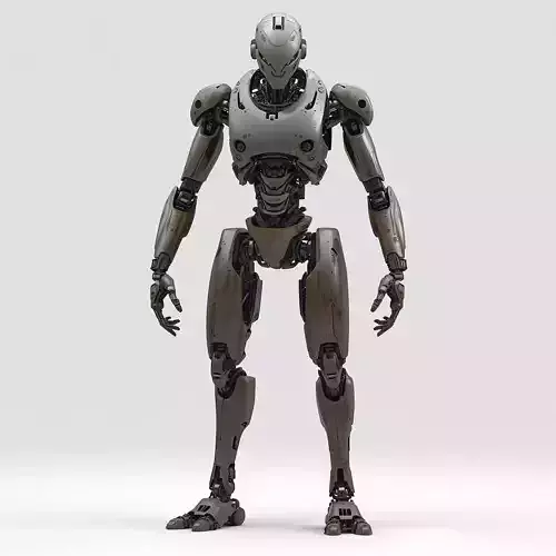 Aesthetic Gritty Bio-Robot 3D Model