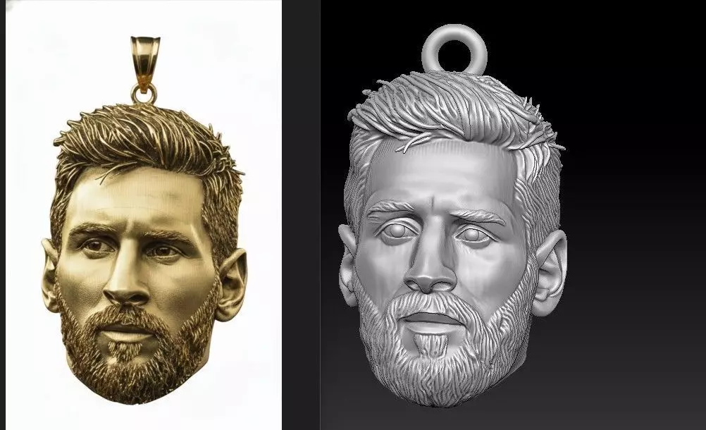 Lionel Messi pendant 3D print model