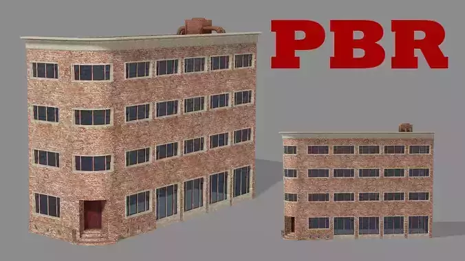 New York Modern City Building V2 3D Model Low-poly 3D model