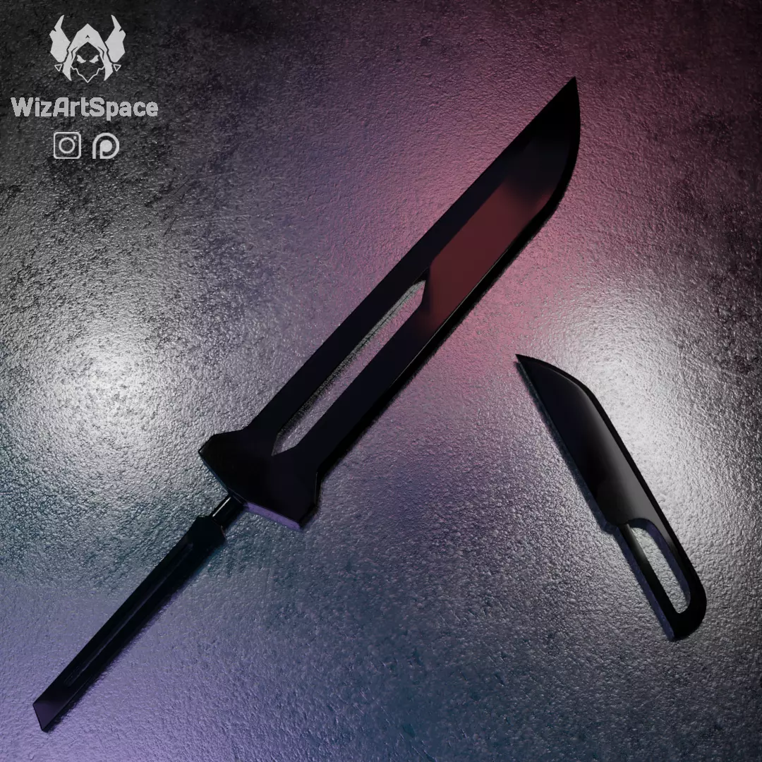 Bleach Cosplay - Ichigo Zangetsu Sword 3D print model