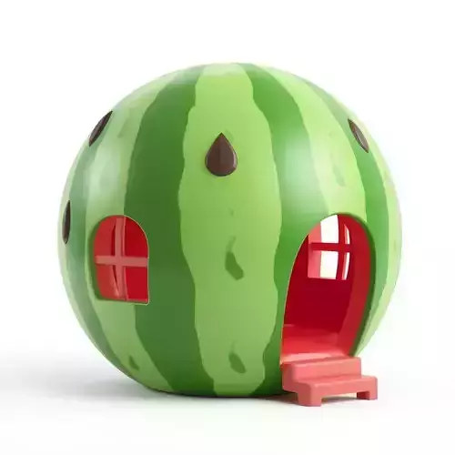 Stylized Watermelon Tropical House