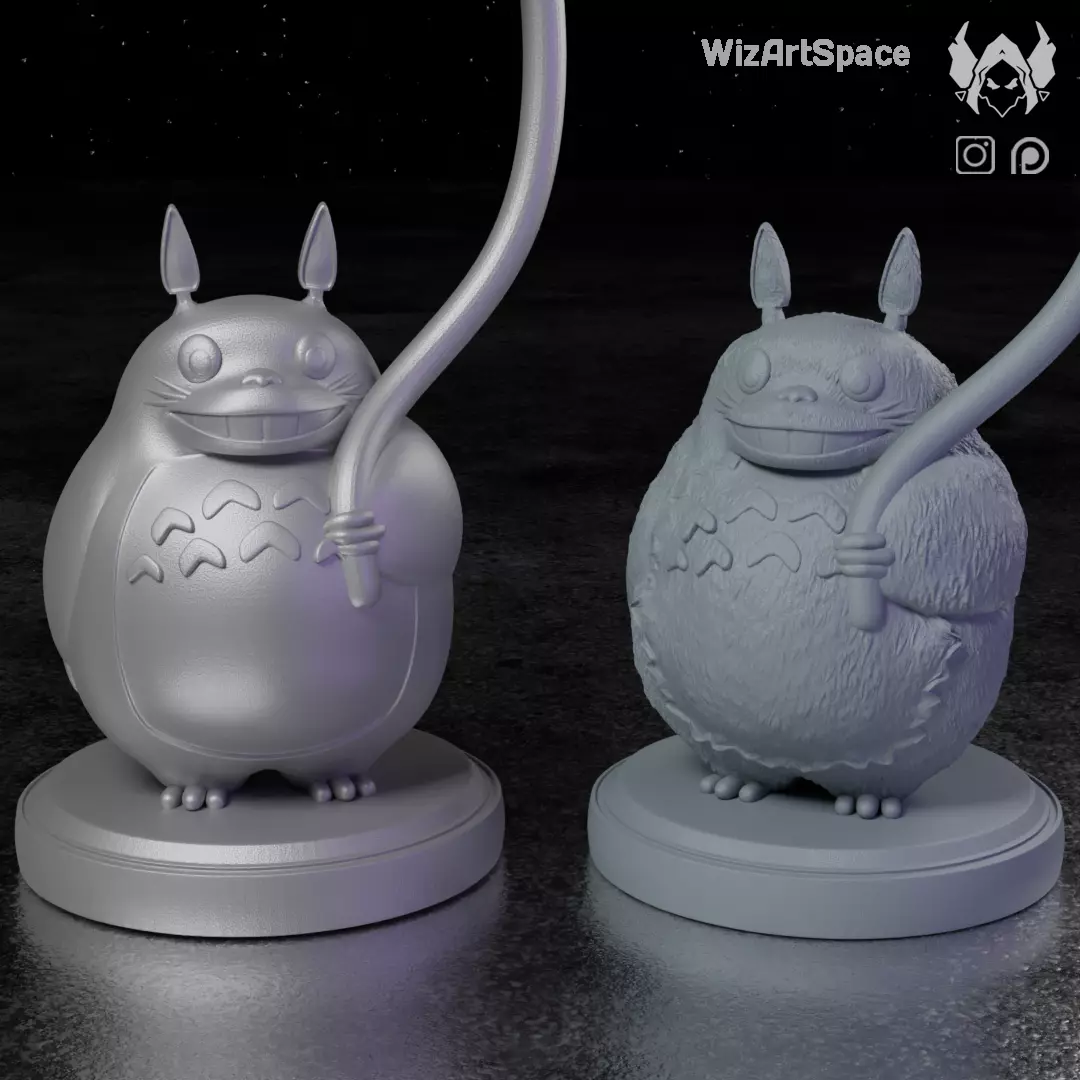 Totoro figure Headphone Stand 3D print model