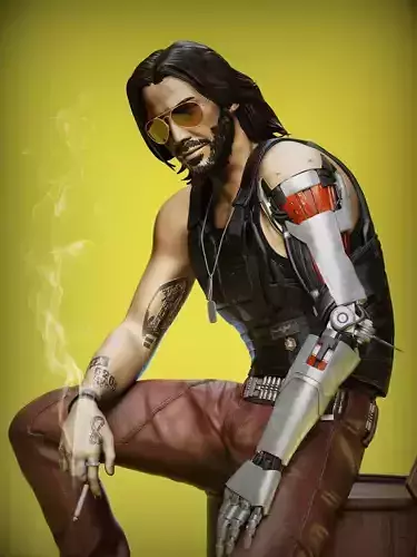 JOHNNY SILVERHAND FROM CYBERPUNK 2077 FOR 3D PRINT