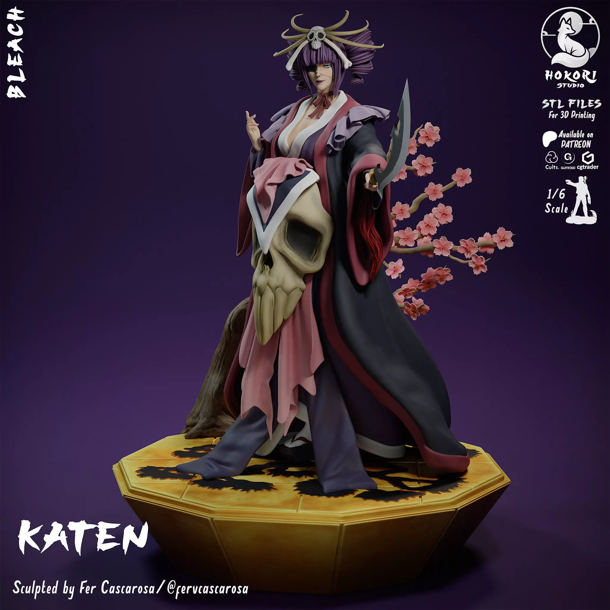 Katen Shunsui Kyoraku Bankai Spirit 3D print model