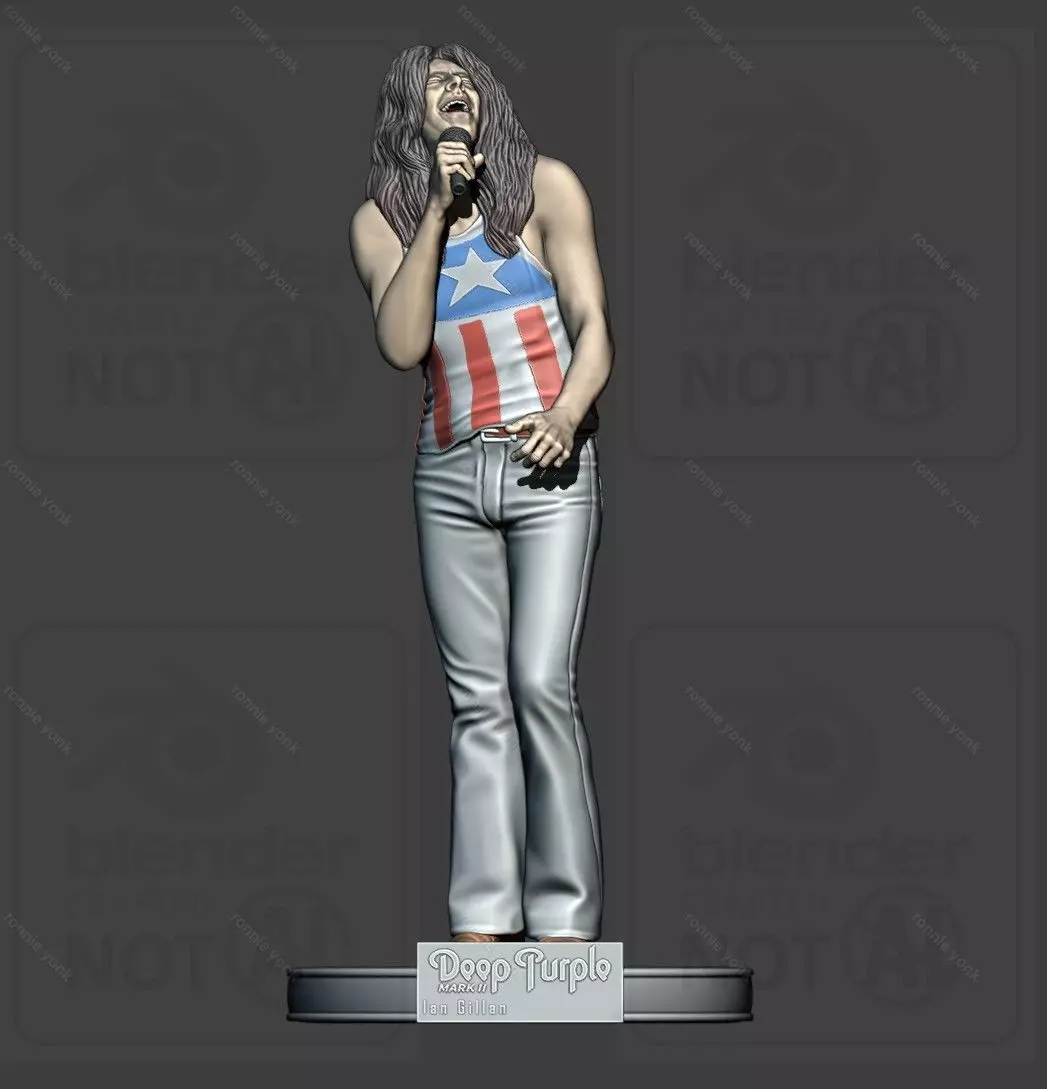 Ian Gillan Depp Purple 3d printing 3D print model
