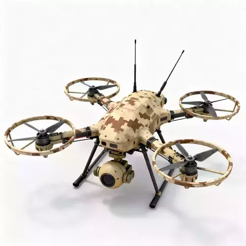 Desert Tactical Recon Drone 3D Model
