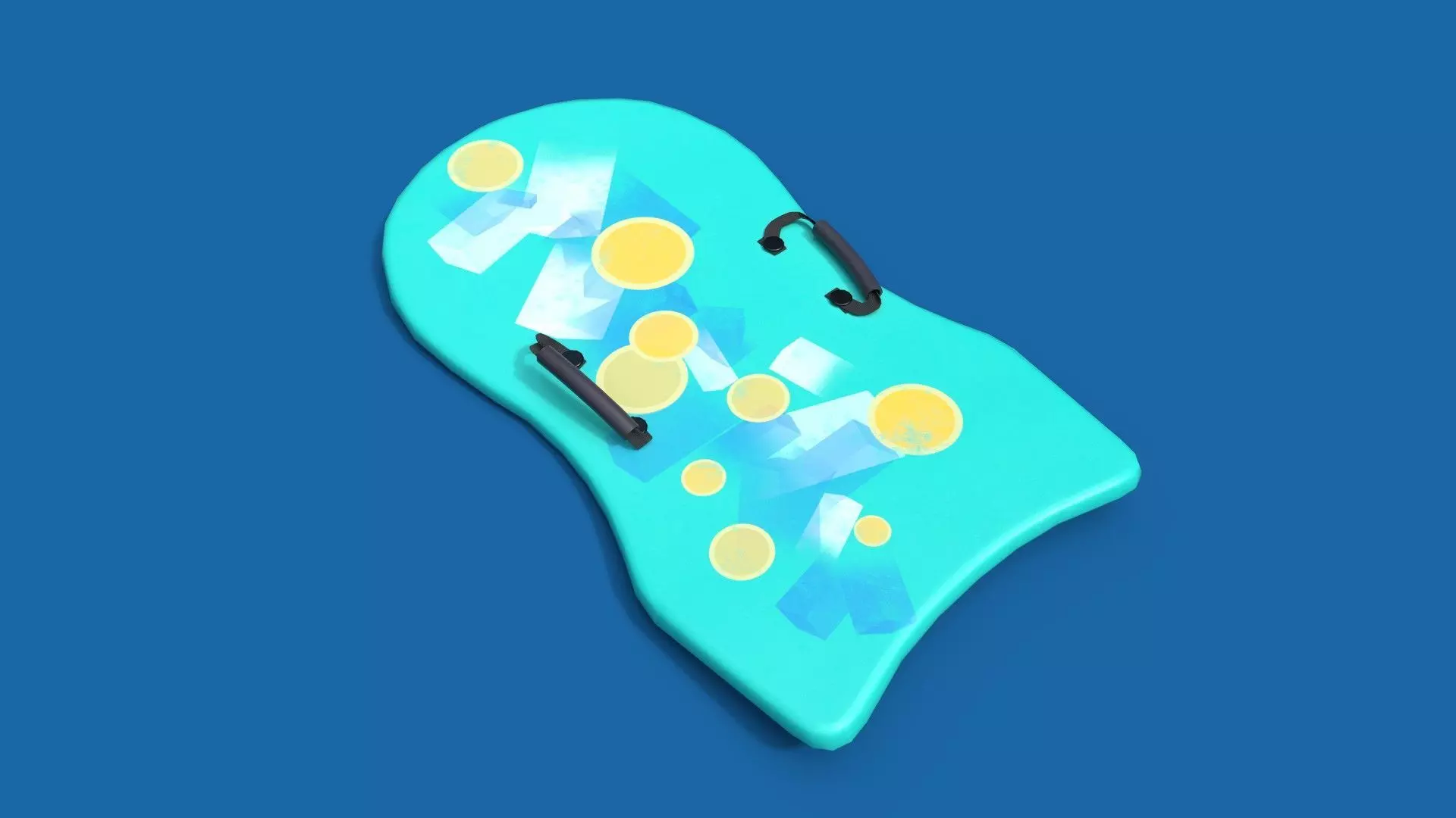 Foam Sled Low-poly 3D model