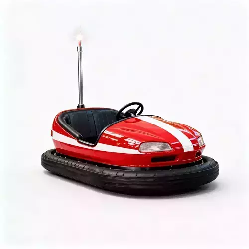 Retro 1960s Bumper Car 3D Model