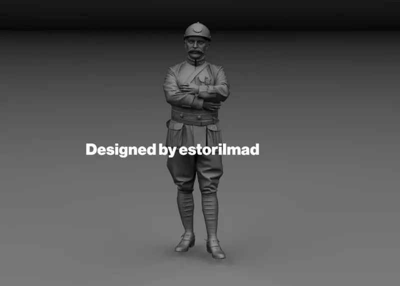 WW1 CONDUCTOR TANQUE FRANCES RENAULT FT 3D print model