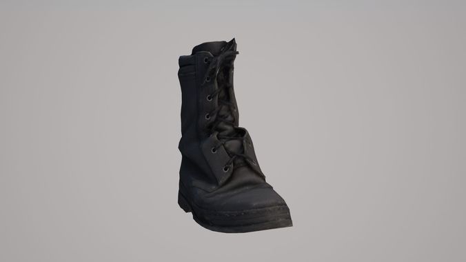 Ankle boot Low-poly 3D model