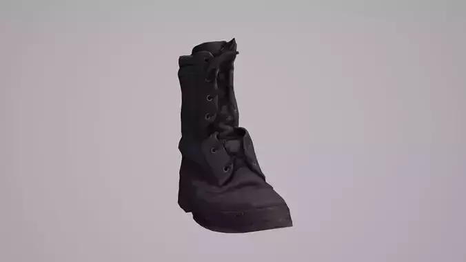 Ankle boot Low-poly 3D model