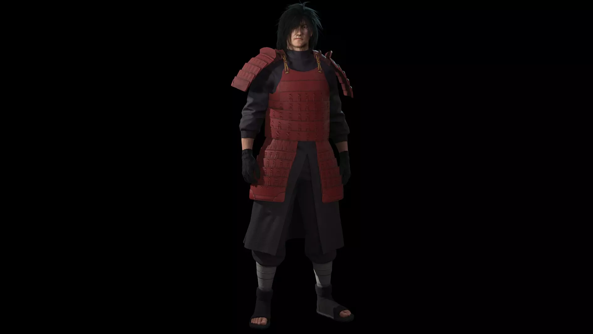 Shinobi Character -Var 1- PBR Game Ready Low-poly 3D model