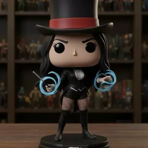 Zatanna Funko Pop Figure DC Comics High Detail Print Ready STL 3D print model