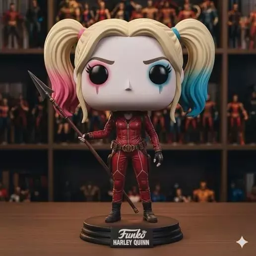 harley Queen funko pop 3D print model